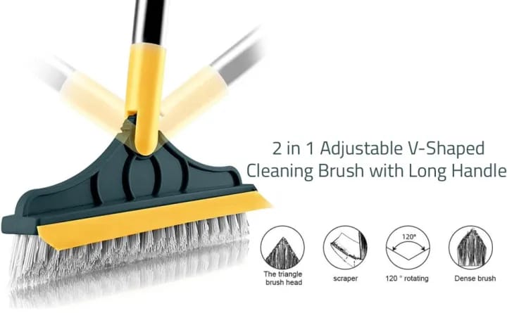 2in1 Wiper Brush Bathroom Corner Broom