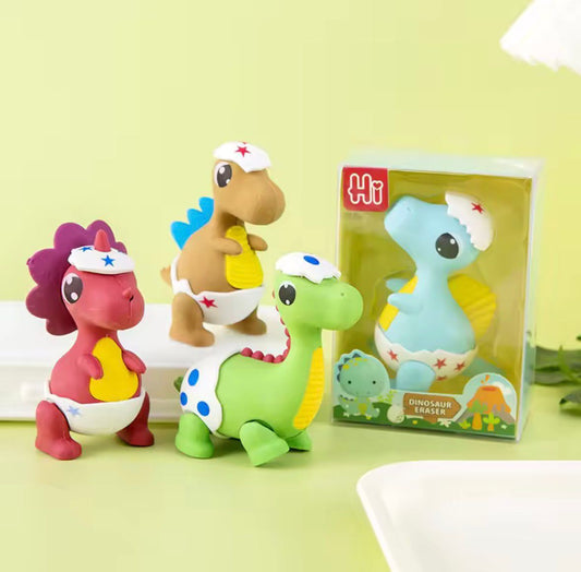 Creative Cute Large Eggshell Dinosaur Pencil Eraser