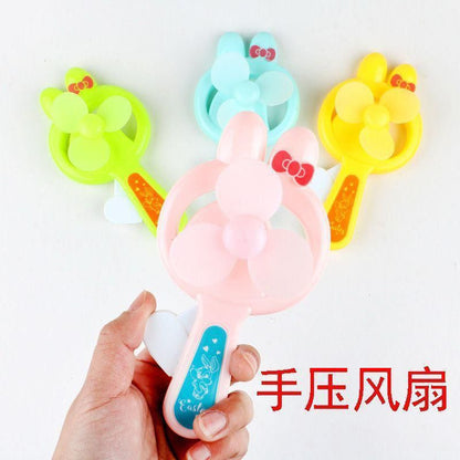 Mini Manual Push Handheld Portable Traveling Fan