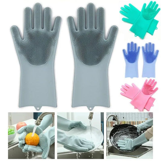 Silicone Washing Gloves