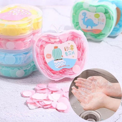 Apple Shape Box Travel Paper Soap