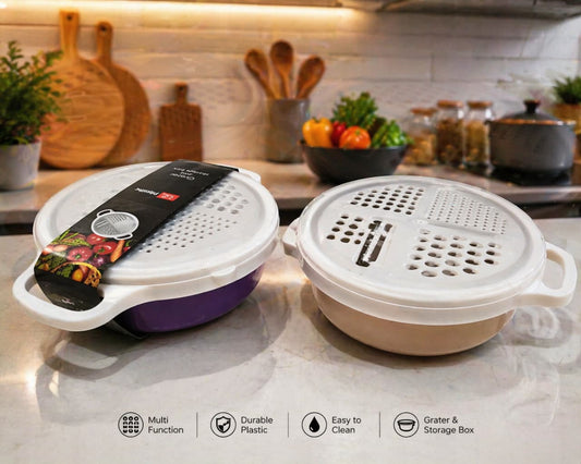 4-IN-1 MULTI GRATER | WITH CASE & PLASTIC COVER