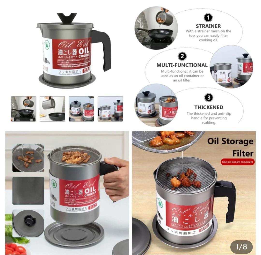 Kitchen Oil filter Pot (1.4 liter)